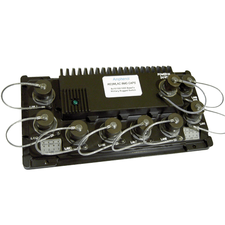 Ethernet Military Switch RESMLAC-8MG-CAPS Amphenol
