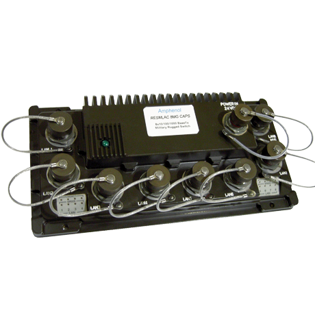 Ethernet Military Switch RESMLAC-8MG-CAPS Amphenol