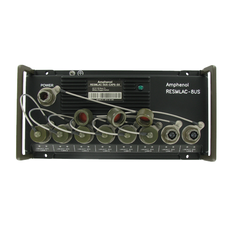 Amphenol Socapex Ethernet Military Switch RESMLAC-8US-CAPS Connectors  