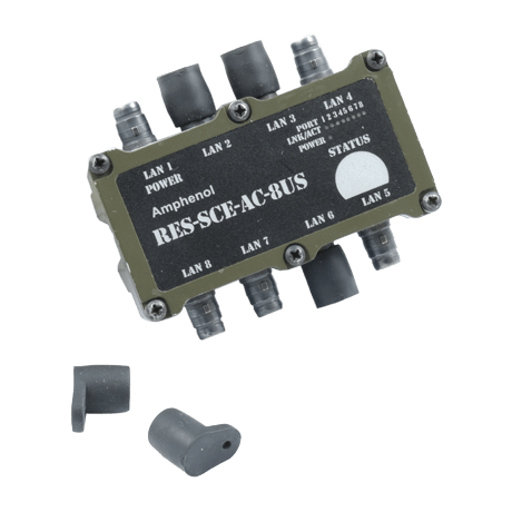 Ethernet Military Switch RES-SCE-AC-8US Amphenol Connectors