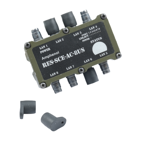 Ethernet Military Switch RES-SCE-AC-8US Amphenol Connectors