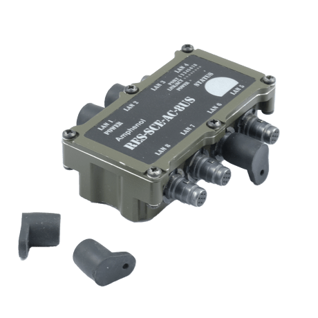 Ethernet Military Switch RES-SCE-AC-8US Amphenol Socapex Connectors