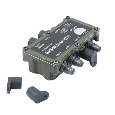 Ethernet Military Switch RES-SCE-AC-8US Amphenol Socapex Connectors