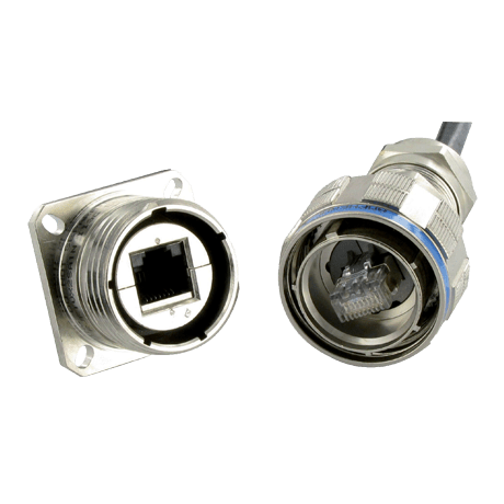 RJF TV ATEX Zone 2 versions Rugged Ethernet Connector Amphenol