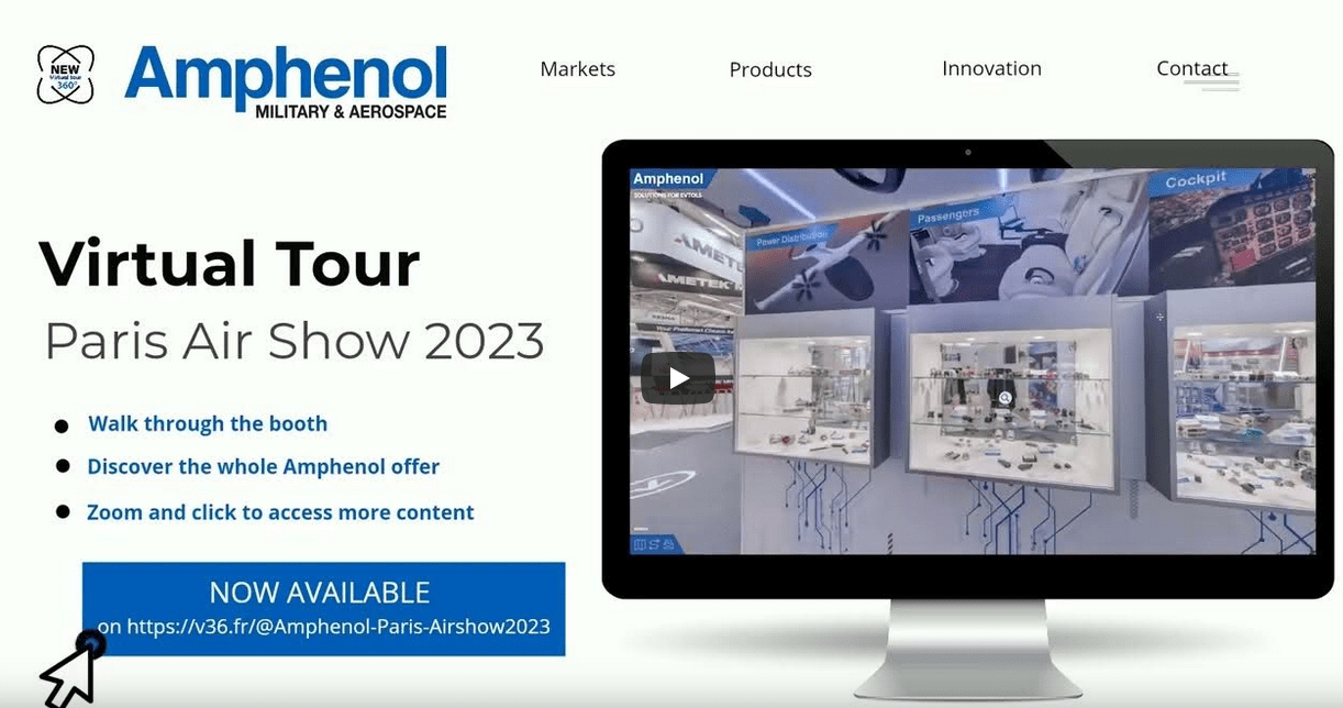 Amphenol Virtual Tour Paris Air Show 2023